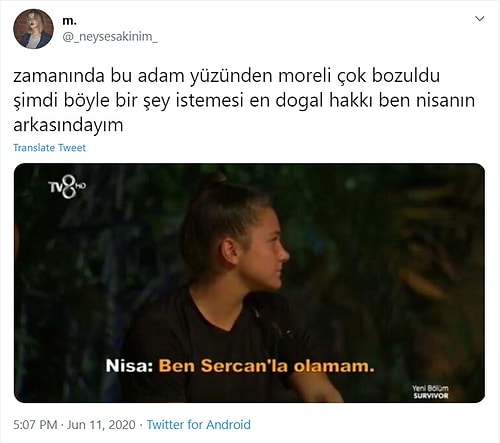 Survivor'da Kızışma! Sercan'la Aynı Takımda Olmak İstemeyen Nisa'ya Twitter Kullanıcılarından Sert Tepkiler Geldi!