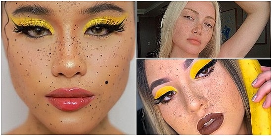 Банановый макияж с веснушками - новый яркий тренд Instagram
