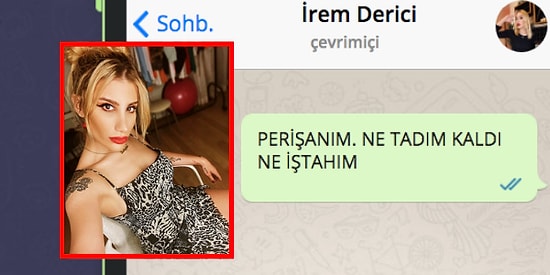 WhatsApp'ta İrem Derici'yi Tavlayabilecek misin?