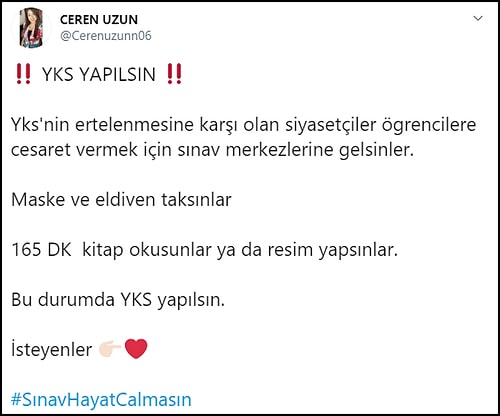 İkinci Dalga Beklenirken... YKS'ye Girecek Öğrencilerin #SınavHayatÇalmasın İsyanı Gündemde