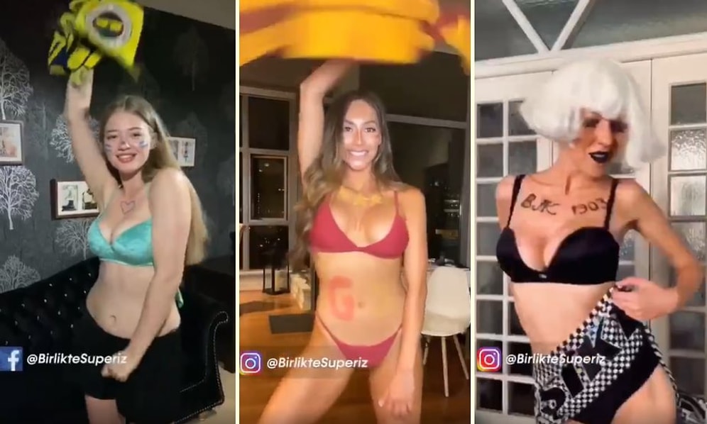 Süper Lig'de Mücadele Eden Takımlarına '#birliktesüperiz' Etiketiyle Destek Olan Taraftarlardan Akım Gibi Akım!