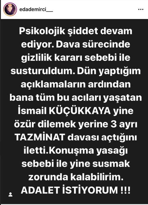 İsmail Küçükkaya'nın Eski Eşi Eda Demirci Ünlü Sunucuyla İlgili Korkunç Şiddet İddialarında Bulundu