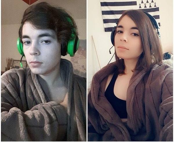 17. "Я все еще сумасшедший. Я ношу одну и ту же одежду, но теперь я немного милее. 30 месяцев гормональной терапии."