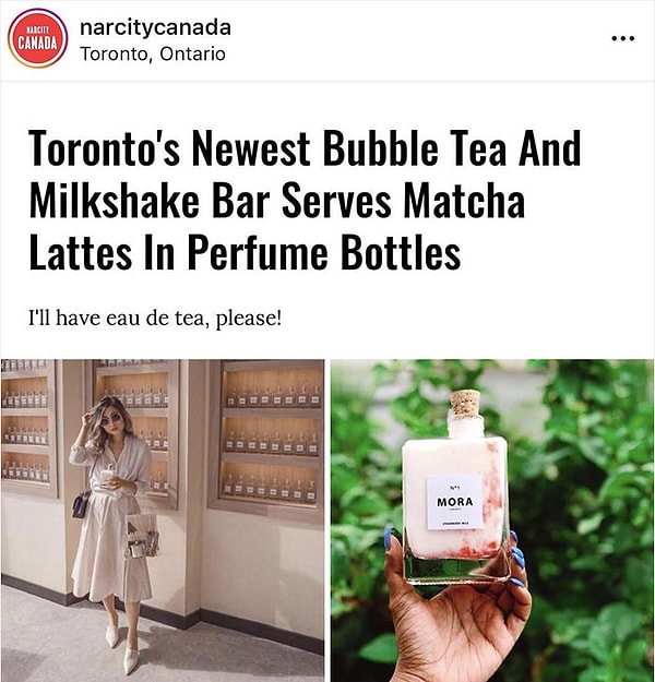 34. Это заведение подает матчу латте в баночках для духов