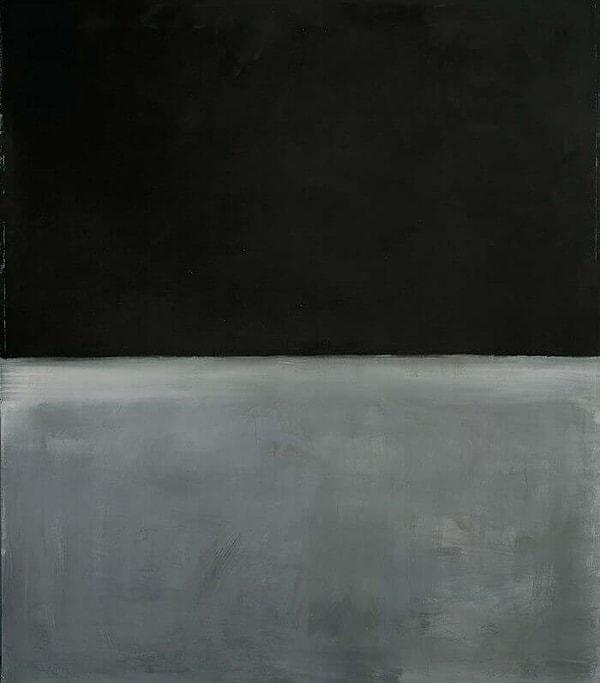 2. "Gri Üzerine Siyah" - Mark Rothko