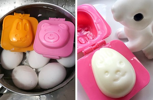 Японцы придают вареным яйцам различные формы, чтобы завтрак был еще приятнее.