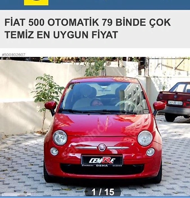 Aracın içine dikkatli bakınca...