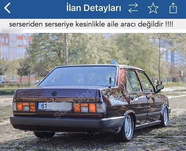Serseri değilseniz bu araç size fazla.