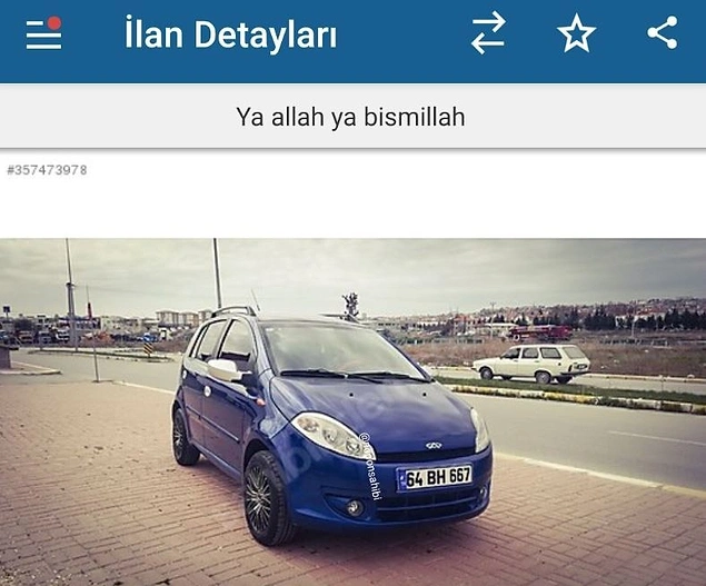 Aracına güvenemeyip başka yoldan denemiş galiba...