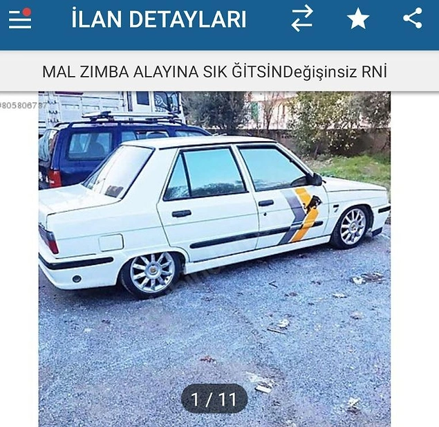Araç her an "50 kuruş ver" diyecekmiş gibi.
