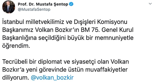 Birleşmiş Milletler 75. Genel Kurul Başkanlığı’na Volkan Bozkır Seçildi