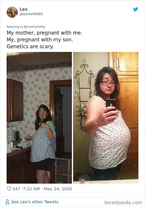 20. Моя мама беременна мной. Я, беременна сыном. Пугающая генетика.