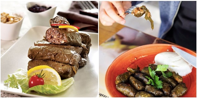 1. Zeytinyağlı Yaprak Sarma / Etli Yaprak Sarma