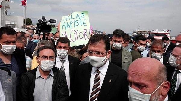 İmamoğlu'na protesto