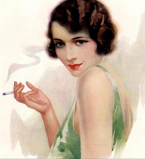 4. Sadece bu da değil, sigara da zararları anlaşılmadan önce özellikle kadınlara yönelik şekilde pazarlanıyordu.