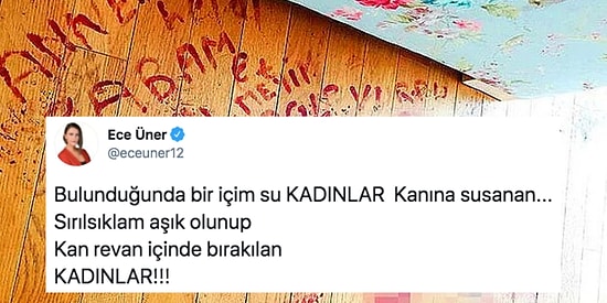 Öleceğini Zannedip Kendi Kanıyla 'Kurtuldum' Yazan Nurtaç Canan'ın  Ardından İsyan Bayrağını Kaldıran İnsanlar