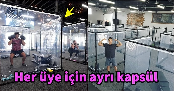 Her Üyesi İçin Kapsül Şeklinde Özel Alan Oluşturarak Sosyal Mesafe Kuralının Hakkını Veren Spor Salonu