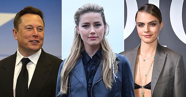Daha sonra da Amber Heard, henüz kendisi ile evliyken milyarder girişimci Elon Musk ve ünlü model Cara Delevingne ile üçlü ilişki yaşadığını iddia etmişti.