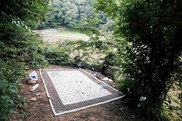 Normalleşmeyle birlikte piknik yasakları da sona ermişti. Bu hafta sonu ormana akın eden piknikçiler, arkalarında plastik şişeler, poşetler ve hatta halılardan oluşan çöp yığınları bıraktı.
