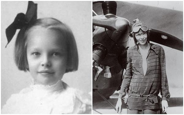 2. Atlantik Okyanusu boyunca uçan ilk kadın pilot olarak tarihe geçen Amelia Earhart.