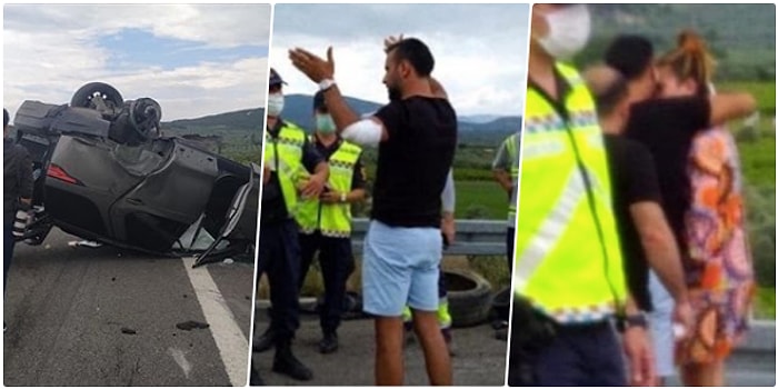 Alişan Trafik Kazası Geçirdi! İçinde Hamile Eşi Buse Varol ve Oğlu Burak'ın Olduğu Araç Otobanda Takla Attı