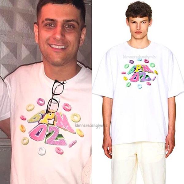 13. Yusuf Aktaş'ın namıdiğer Reynmen'in tişört markası '6PM' ve fiyatı 460 TL.