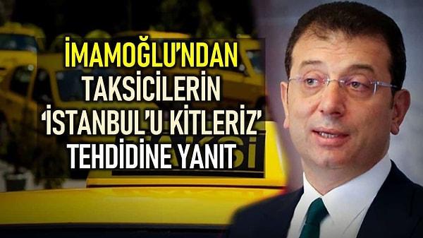 İstanbul Büyükşehir Belediye Başkanı Ekrem İmamoğlu, belediye olarak beş bin taksiyi kiraya verecekleri bir proje üzerinde çalıştıklarını açıklamış ve ardından minik bir sarı kıyamet kopmuştu.