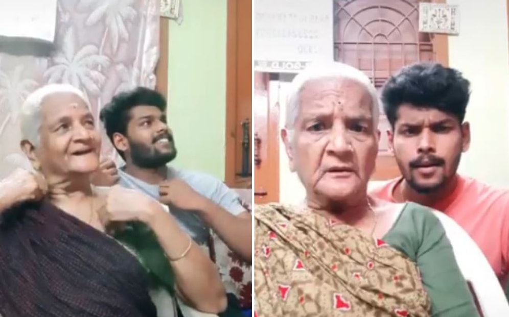 Torununun Videolarına Konuk Olarak TikTok Fenomeni Olan Anneanne