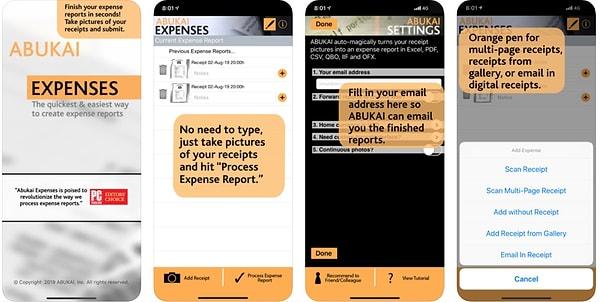 Yaptığınız her harcamanın size raporunu verecek bir uygulama: ABUKAI Expense Reports Receipt