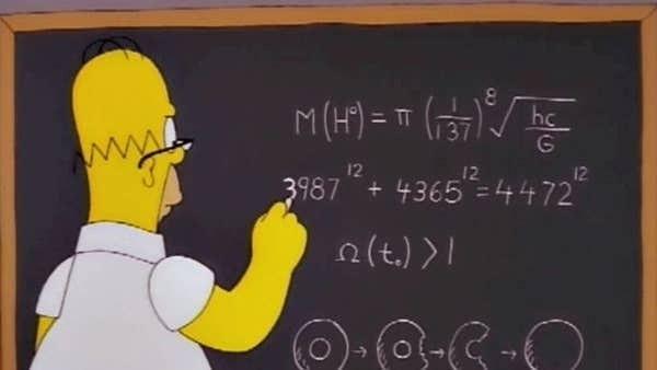 18. Homer'ın Higgs Bozunu denklemini çözmesi: