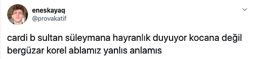 Bergüzar Korel'den Instagram'da Muhteşem Yüzyıl ve Eşi Halit Ergenç'i Paylaşan Cardi B'ye Güldüren Bir Diss Geldi!