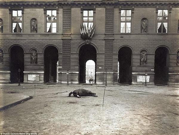 Bu ilginç fotoğraf da 1 Haziran 1905 Louvre'un bombalanmasından...