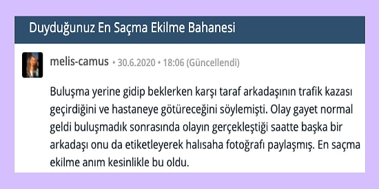 Duydukları En Saçma Ekilme Bahanelerini Paylaşarak Hem Şaşırtan Hem Güldüren dio'cular