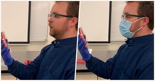 Рич Дэвис показал на своей страничке в Твиттере, насколько важно носить маску.