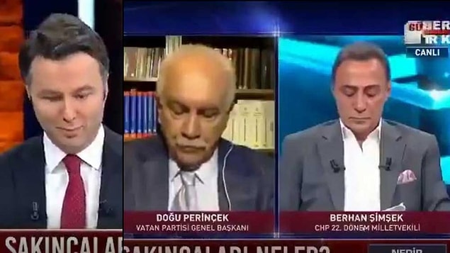 HaberTürk’te Mehmet Akif Ersoy’un sunduğu 'Nedir Ne Değildir?' programında yellenme sesi duyuldu.