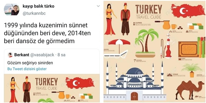 Yok Deve! Türkiye'yi Arabistan Gibi Gösteren Simgelerin Yer Aldığı Görsel Ortalığı Karıştırdı
