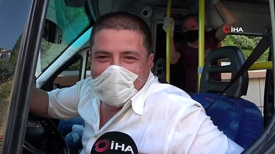 Para Cezası Yediği İçin Aşırı Mutlu Olan Minibüs Şoförü