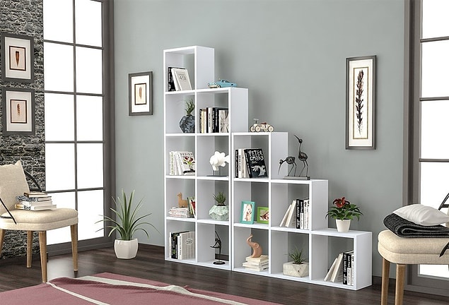 6. Ben odamda modern bir kitaplık kullanmak istiyorum diyenleri de unutmadık.