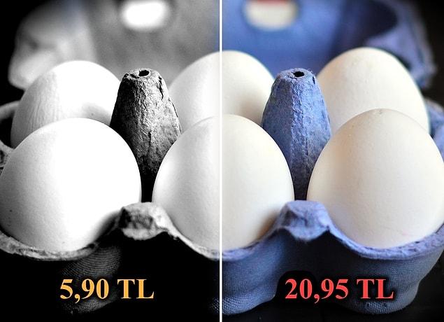 30'lu yumurtanın fiyatı 20,95 TL'ye çıktı.
