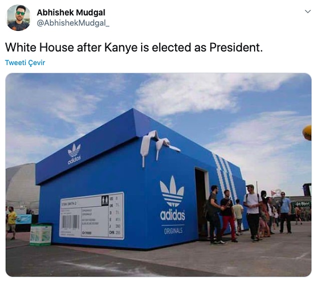 15. "Kanye Başkan seçildikten sonra Beyaz Saray."