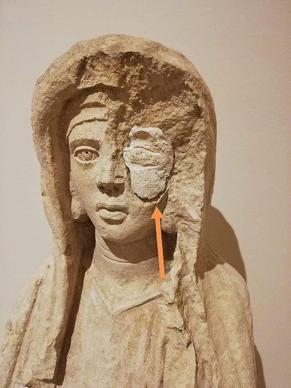 3. Roma döneminden kalma kadın büstü - Gaziantep Arkeoloji Müzesi