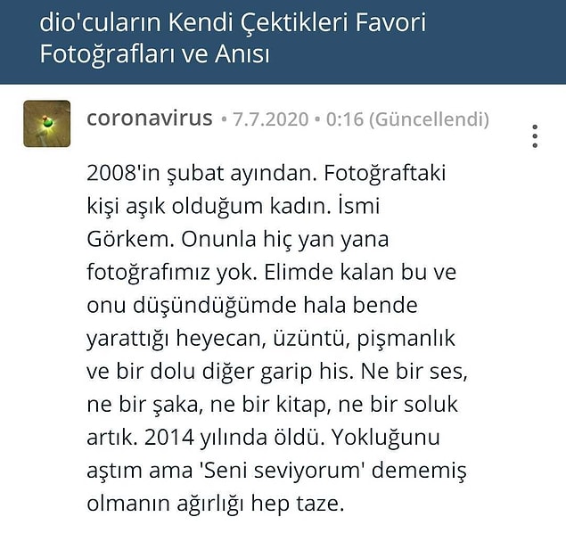 2. Hikayesi ise şöyle... Araya girmeden paylaşıyoruz.