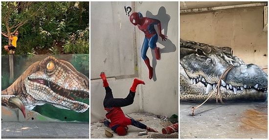 Yaptıkları Grafitilerle Bu Kadarı da Olmaz Dedirten Yetenekli Artistin Muazzam Çalışmaları!