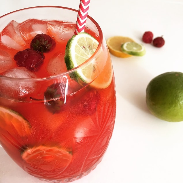 3. Ekşi ekşi: Frambuazlı limonata