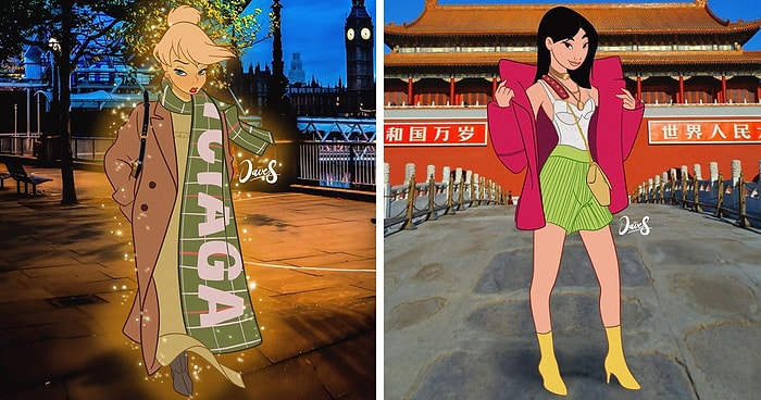 Как бы выглядели персонажи Диснея, будь они моделями, одетыми в стильную одежду (30 фото)