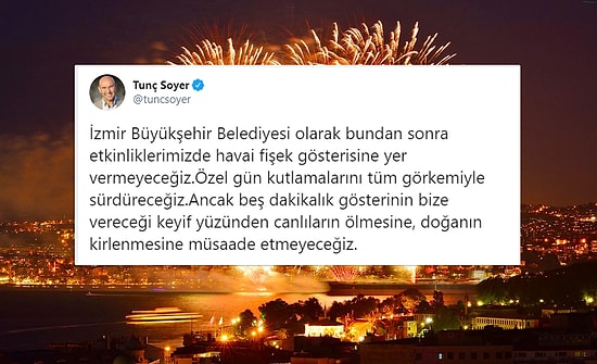 Sosyal Medyada #HavaiFisekYasaklansın Çağrısı: Belediyeler Peş Peşe Havai Fişekli Kutlamalara Son Veriyor