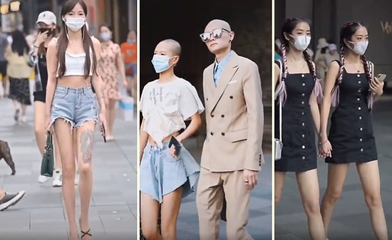 Moda Şölenine Dönüşen Çin Sokaklarından Hipnotize Edici Görüntüler