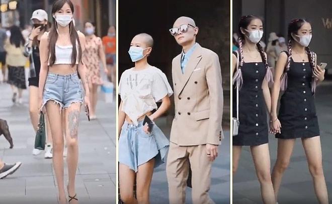Moda Şölenine Dönüşen Çin Sokaklarından Hipnotize Edici Görüntüler