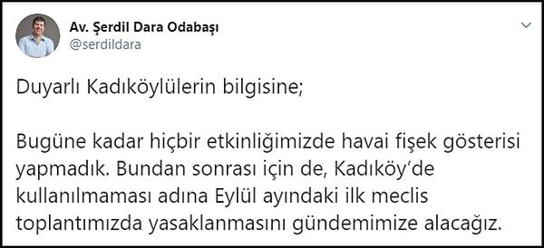 Kadıköy Belediye Başkanı Şerdil Dara Odabaşı 👇