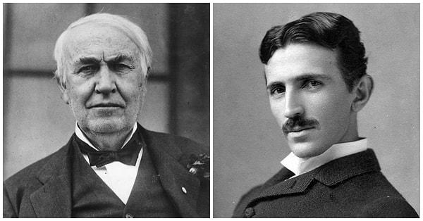 6. Tesla, gelecekte aralarında 'elektrik savaşı' yaşanacak olan Thomas Edison'un şirketinde çalışmak üzere Amerika'ya yerleşti.